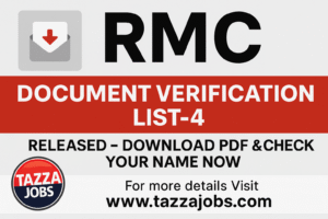 RMC Document Verification List-4 Released – Check PDF & Verify Your Name