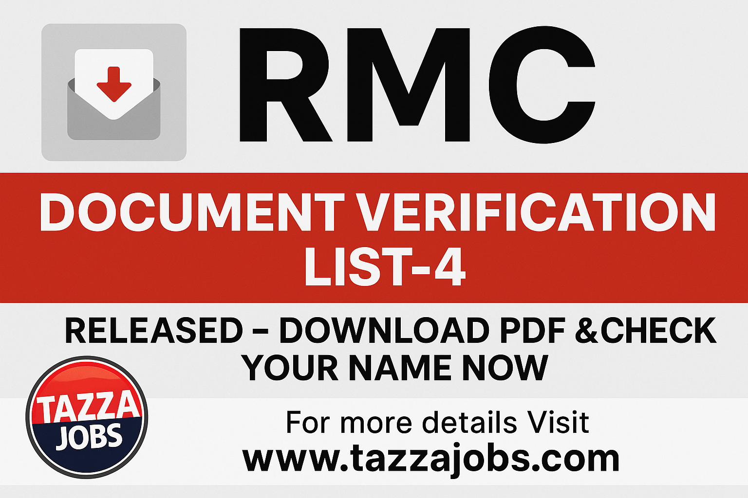 Read more about the article RMC Document Verification List-4 Released – Check PDF & Verify Your Name