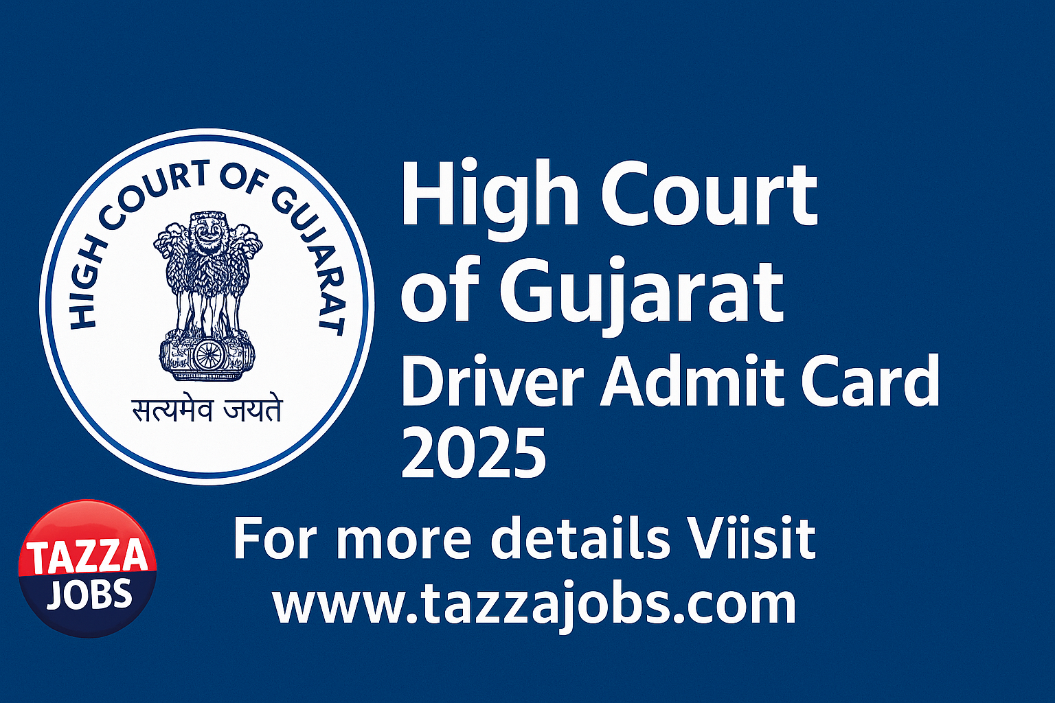 High Court of Gujarat Driver Admit Card 2025 Released – Download Now!