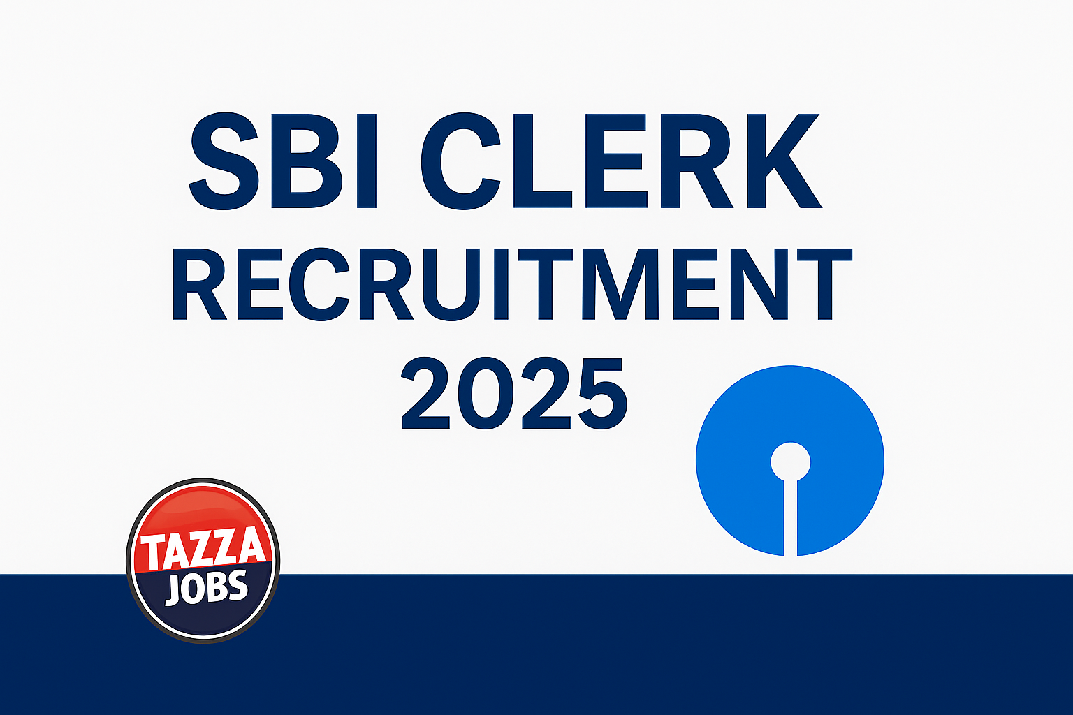 SBI Clerk Recruitment 2025 – Apply Online for 6,589 Posts