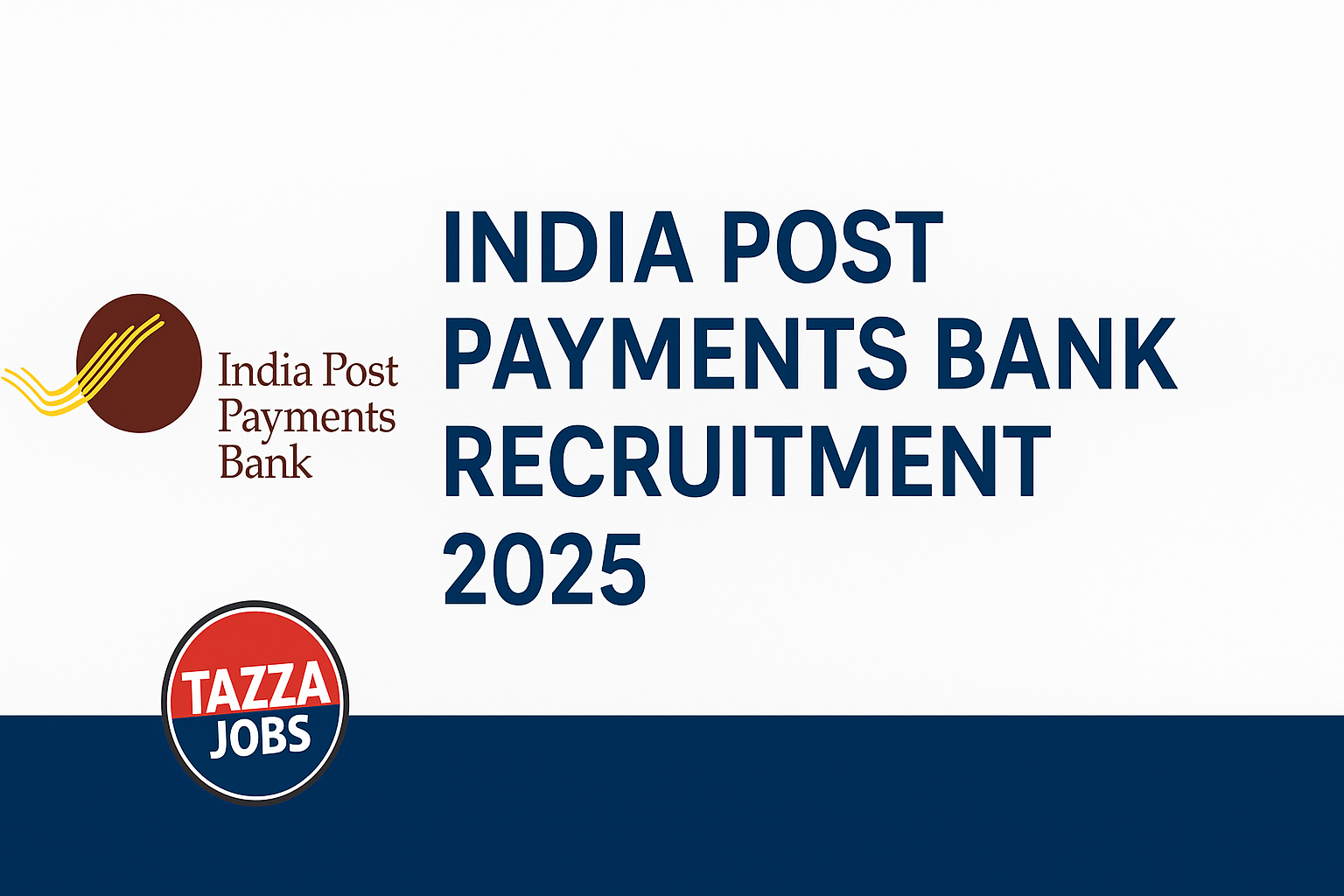 India Post Payments Bank (IPPB) Recruitment 2025 – COO, CCO, CFO & CHRO Posts