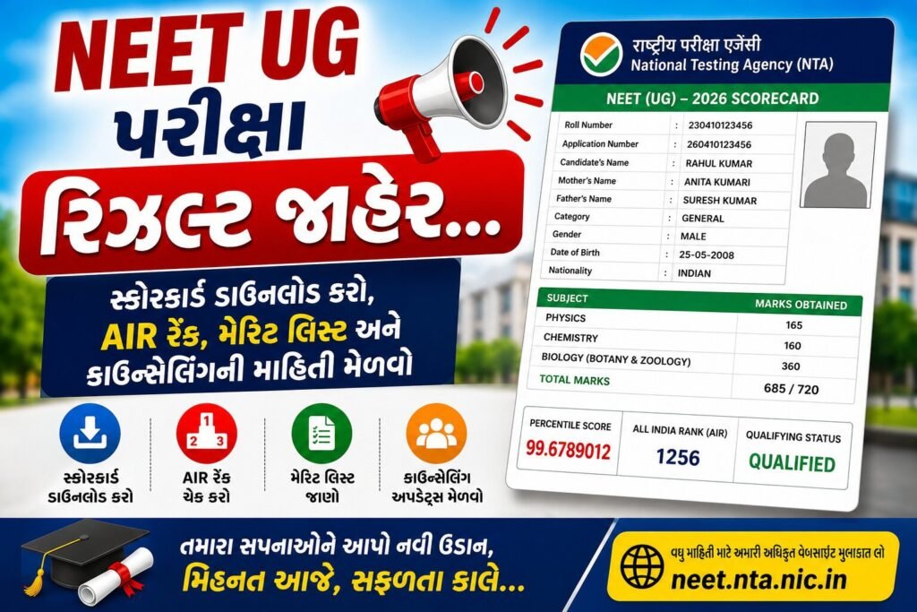 NEET UG Result 2026 Scorecard Download Direct Link