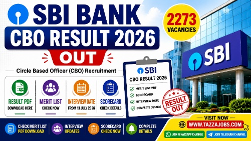 SBI Bank CBO Result 2026 Merit List PDF Download