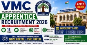 Vadodara Municipal Corporation Apprentice Recruitment 2026