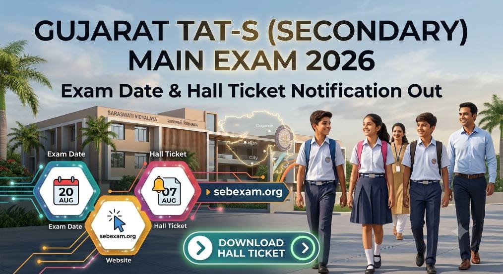 Gujarat TAT-S Main Exam 2026 Call Letter Download, Exam Date, Syllabus, Exam Pattern by SEB Gujarat